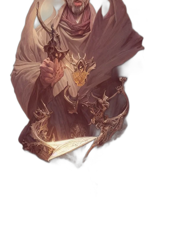 dragon, staff, creature, mask transparent PNG cut-out