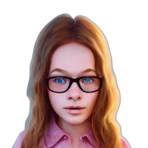 face, hair, staff, jacket transparent PNG cut-out