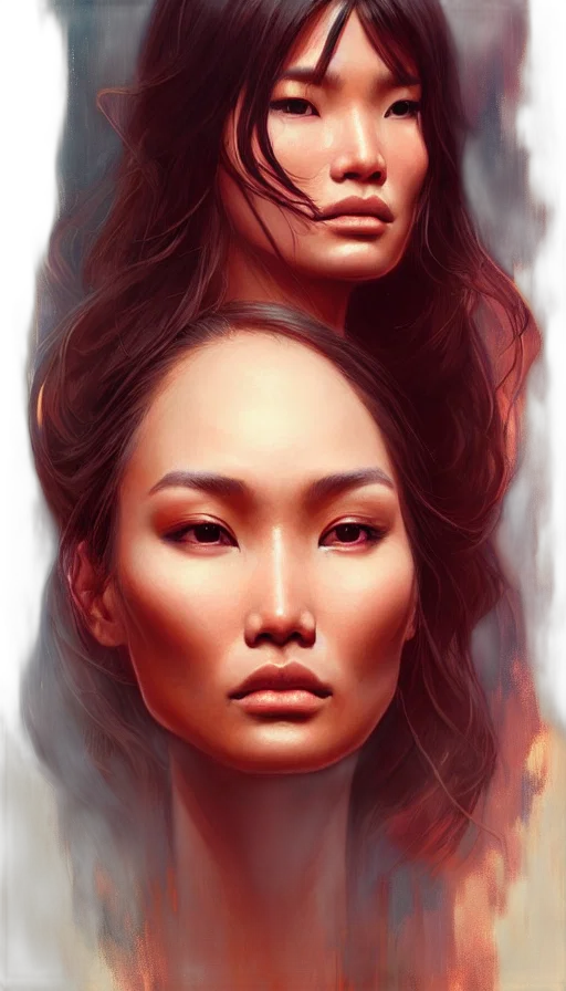 face, photorealistic, fantasy art, concept art transparent PNG cut-out
