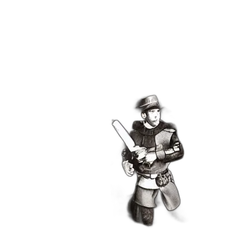 weapon, staff, sword, robot transparent PNG cut-out
