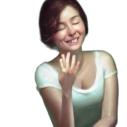 face, jewelry, dress, photorealistic transparent PNG cut-out