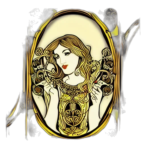 jewelry, fantasy art, cartoon, comic book art transparent PNG cut-out