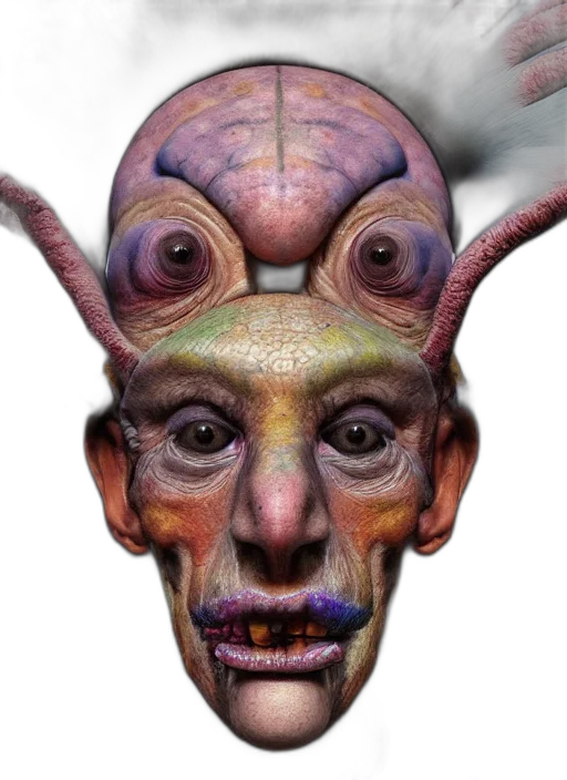 mask, face, creature, staff transparent PNG cut-out