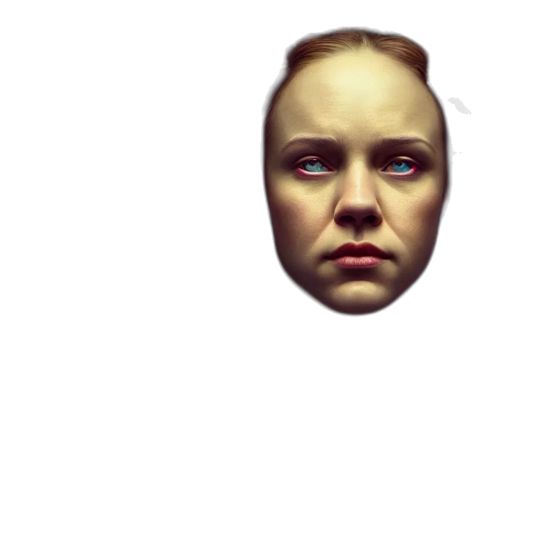 face, mask, creature, robot transparent PNG cut-out