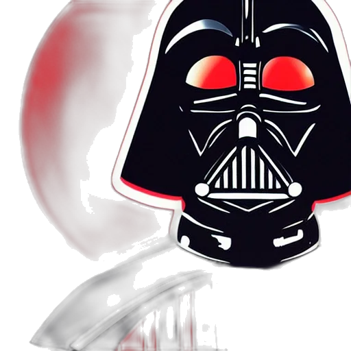 mask, comic book art, concept art, photorealistic transparent PNG cut-out