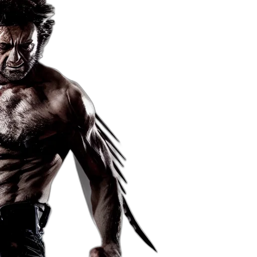 comic book art, wolverine, walking, dead transparent PNG cut-out
