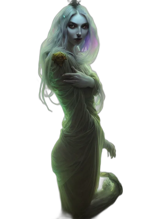 creature, dress, dragon, staff transparent PNG cut-out