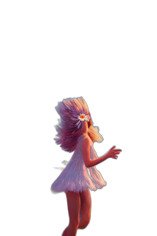 dress, creature, hair, animal transparent PNG cut-out