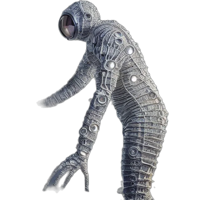 robot, creature, dress, jacket transparent PNG cut-out