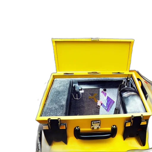 car, briefcase, half, million transparent PNG cut-out