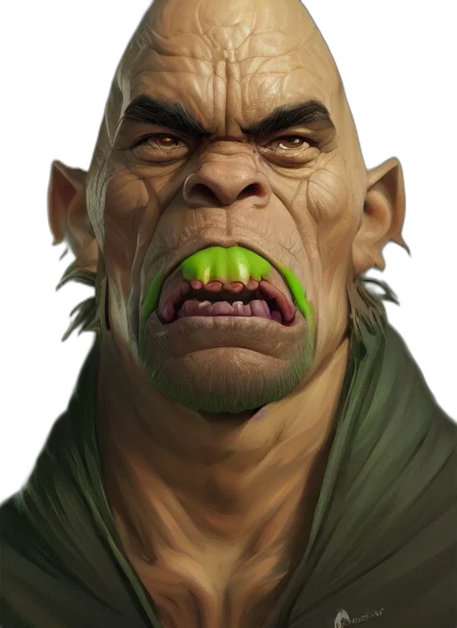 face, creature, staff, mask transparent PNG cut-out