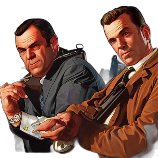 concept art, comic book art, photorealistic, gta transparent PNG cut-out