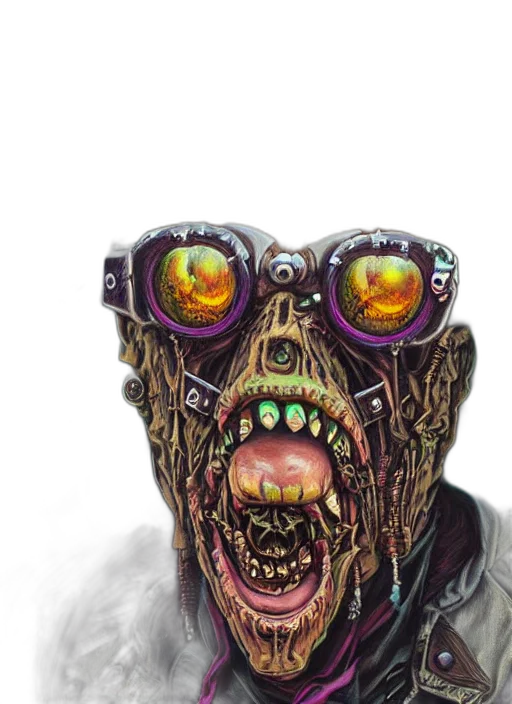 mask, creature, face, concept art transparent PNG cut-out