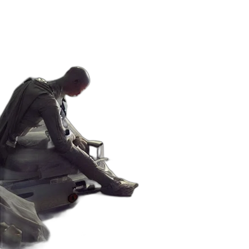robot, shoes, weapon, jacket transparent PNG cut-out