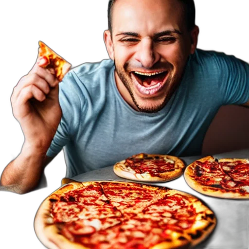 food, face, photorealistic, 3d render transparent PNG cut-out