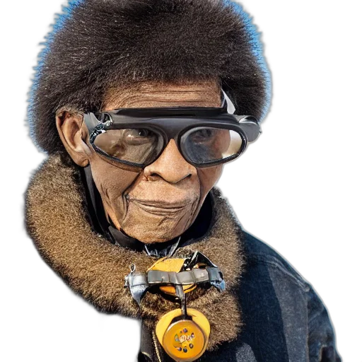 jacket, jewelry, staff, face transparent PNG cut-out