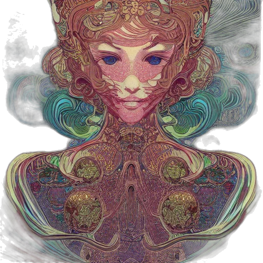 face, mask, crown, hair transparent PNG cut-out