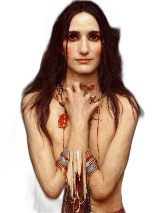jewelry, dress, face, photorealistic transparent PNG cut-out