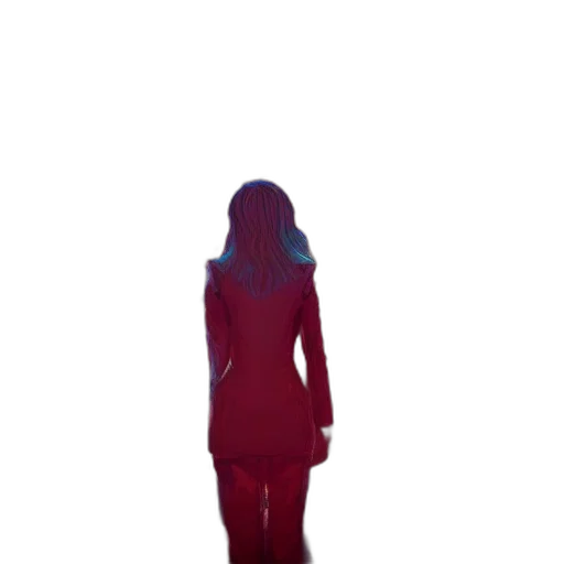 dress, jacket, staff, robot transparent PNG cut-out