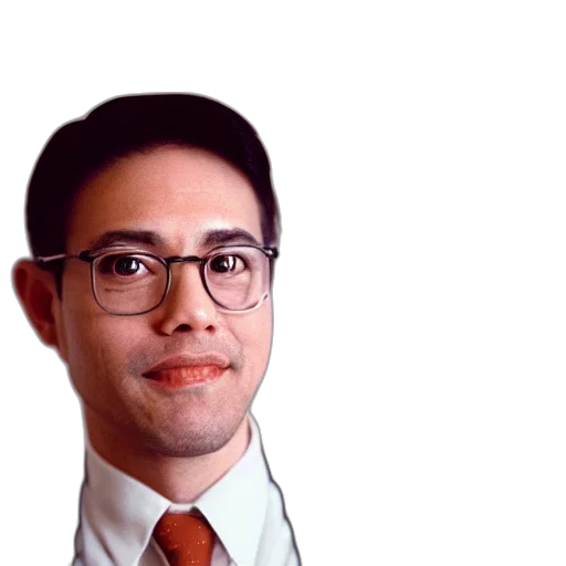staff, face, photorealistic, oil painting transparent PNG cut-out