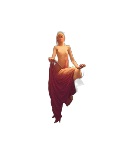 dress, creature, staff, sword transparent PNG cut-out