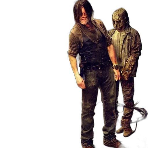 weapon, jacket, mask, concept art transparent PNG cut-out