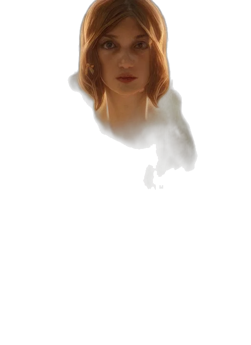 face, mask, dress, hair transparent PNG cut-out