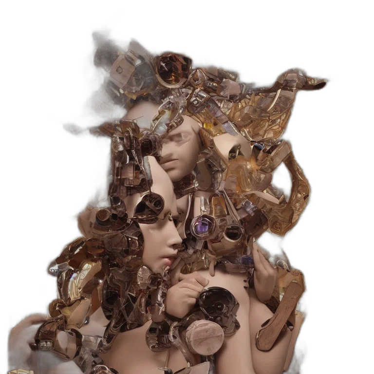 jewelry, crown, mask, hair transparent PNG cut-out