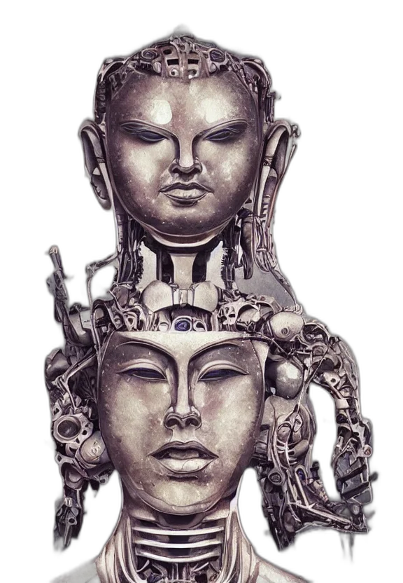 mask, robot, face, crown transparent PNG cut-out