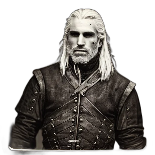 jacket, face, staff, dragon transparent PNG cut-out