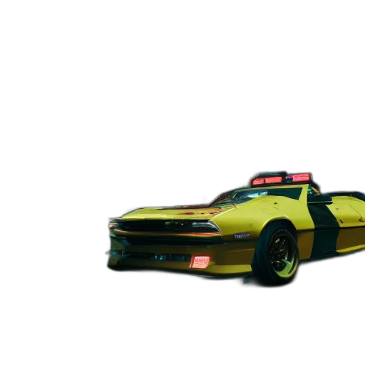 car, weapon, robot, 3d render transparent PNG cut-out
