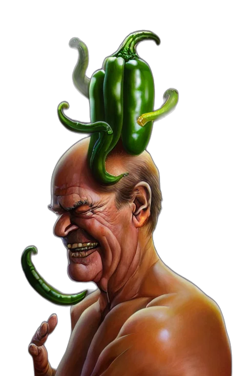 creature, hat, crown, face transparent PNG cut-out