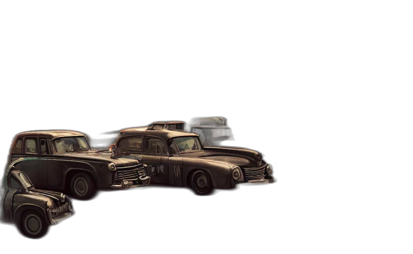 car, weapon, robot, 3d render transparent PNG cut-out