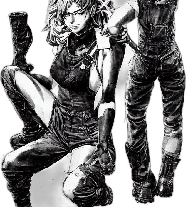 comic book art, cyberpunk, concept art, cartoon transparent PNG cut-out