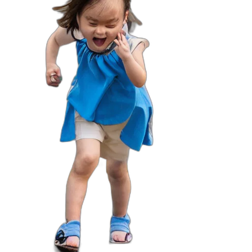 dress, shoes, face, creature transparent PNG cut-out