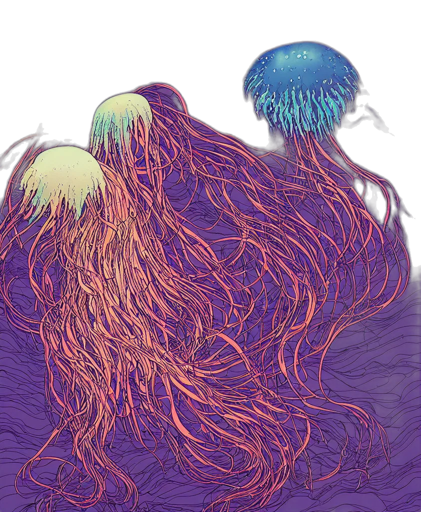 hair, creature, crown, concept art transparent PNG cut-out