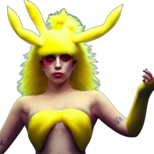 creature, concept art, ladygaga, wlop transparent PNG cut-out