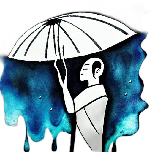 umbrella, mask, hat, face transparent PNG cut-out