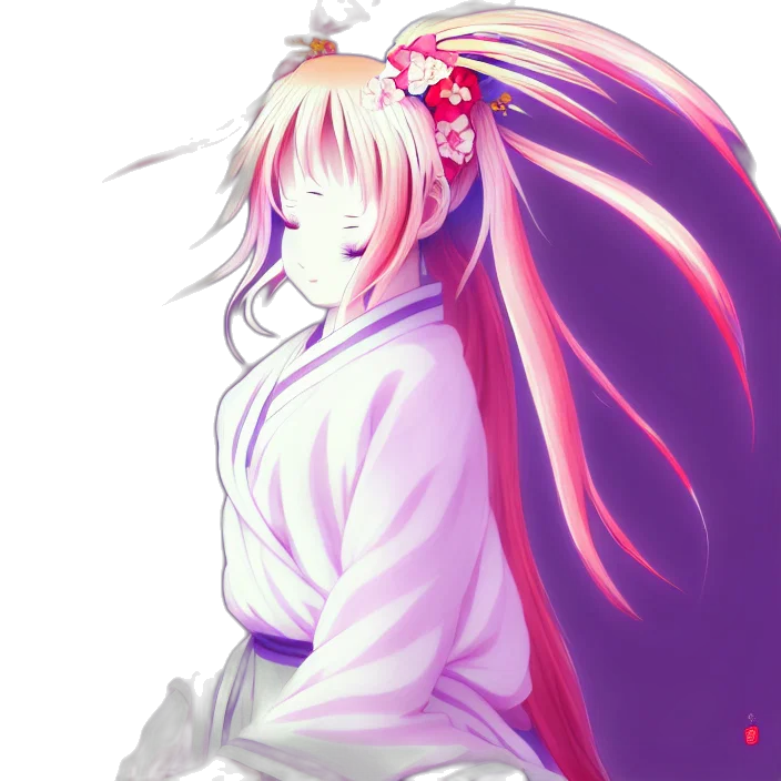 dragon, staff, dress, flower transparent PNG cut-out