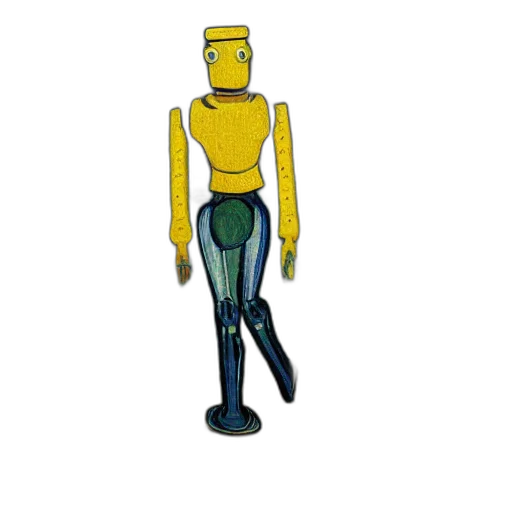 robot, staff, jacket, concept art transparent PNG cut-out