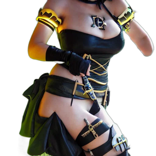 dress, weapon, staff, jewelry transparent PNG cut-out