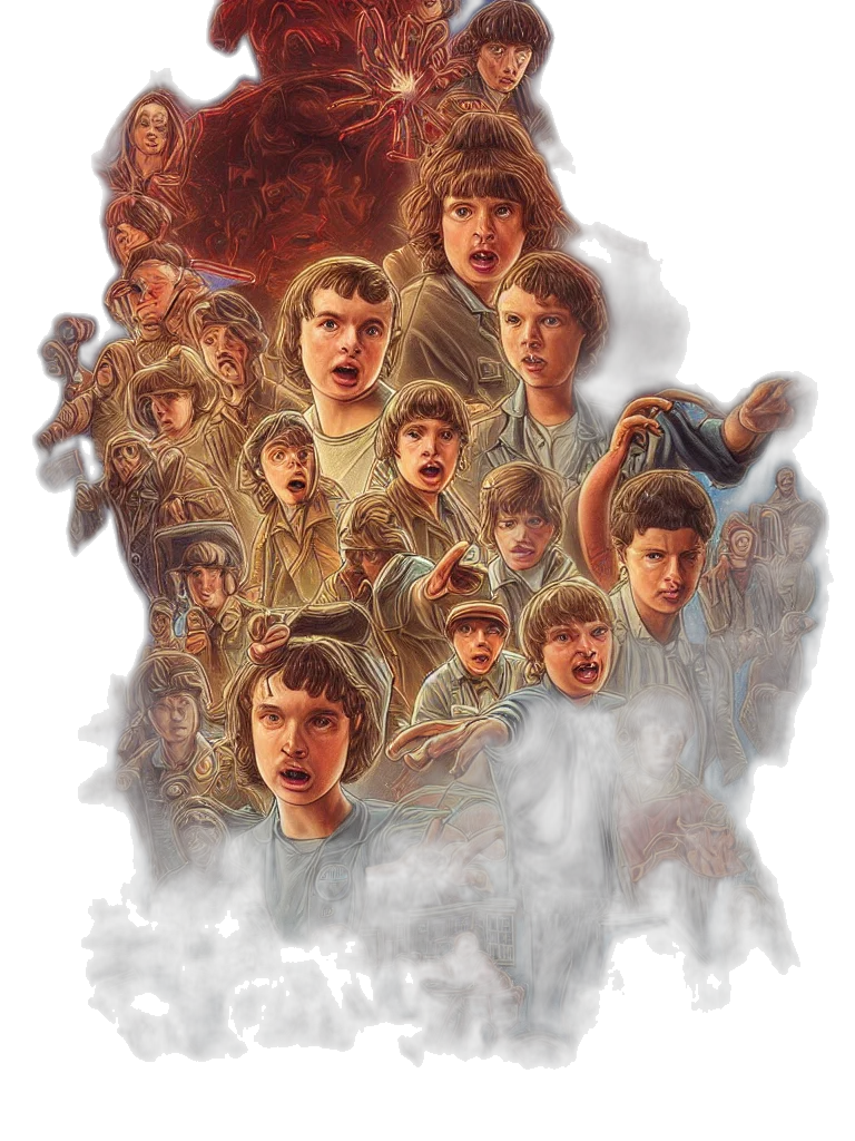 concept art, fantasy art, comic book art, pixel art transparent PNG cut-out