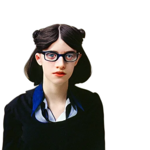 face, staff, jacket, hair transparent PNG cut-out