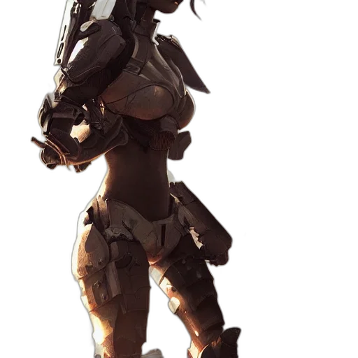 robot, weapon, staff, jacket transparent PNG cut-out