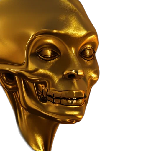 mask, face, jewelry, 3d render transparent PNG cut-out