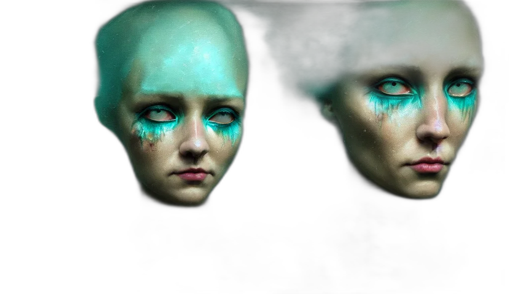mask, face, robot, creature transparent PNG cut-out