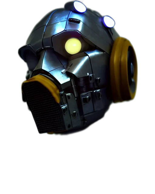 mask, robot, weapon, face transparent PNG cut-out