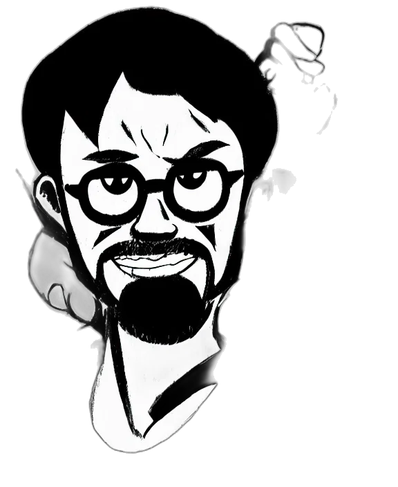 staff, face, cartoon, comic book art transparent PNG cut-out