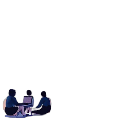 staff, furniture, robot, 3d render transparent PNG cut-out