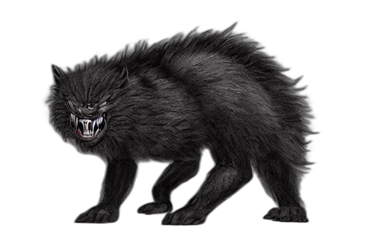 creature, animal, hair, dragon transparent PNG cut-out
